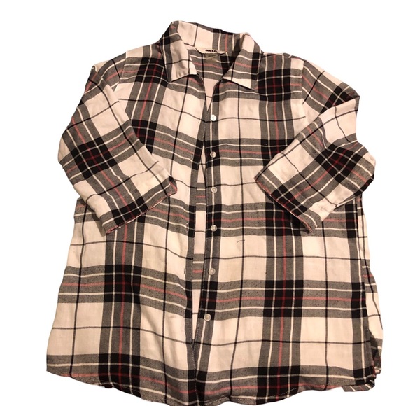 Alia short sleeve plaid button up - Picture 1 of 3